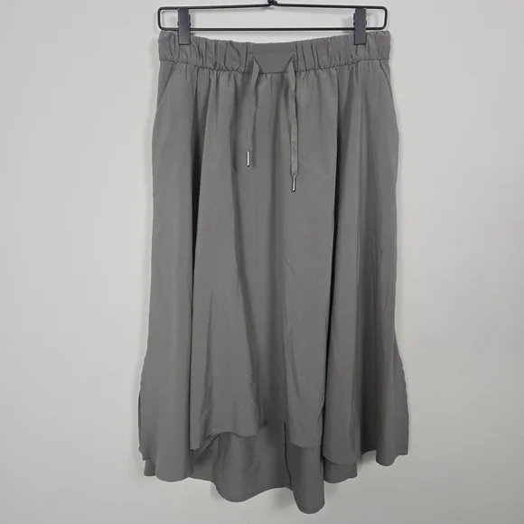 Lululemon Women Time To Flounce Skirt Size 8 Green Lightweight Active Drawstring - Picture 4 of 10